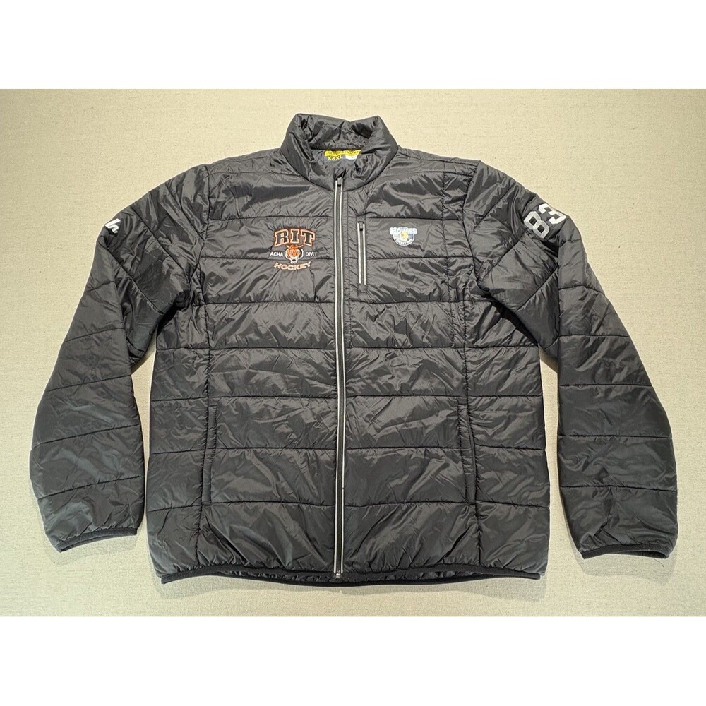 Howies Hockey Jacket XXXL 3XL RIT Tigers ACHA Div 1 Puffer Team Issued Player 83